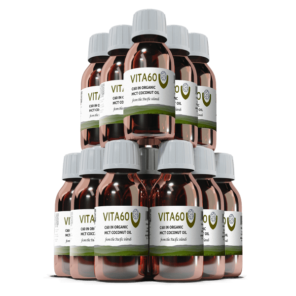 12 bottles C60 coconut oil
