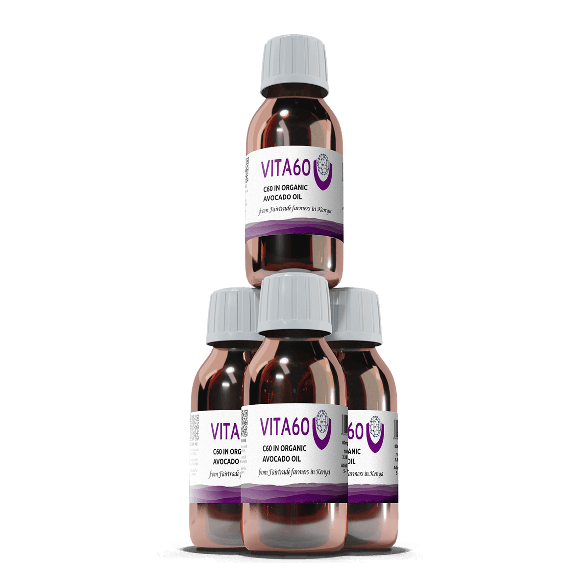 4 bottles C60 avocado oil