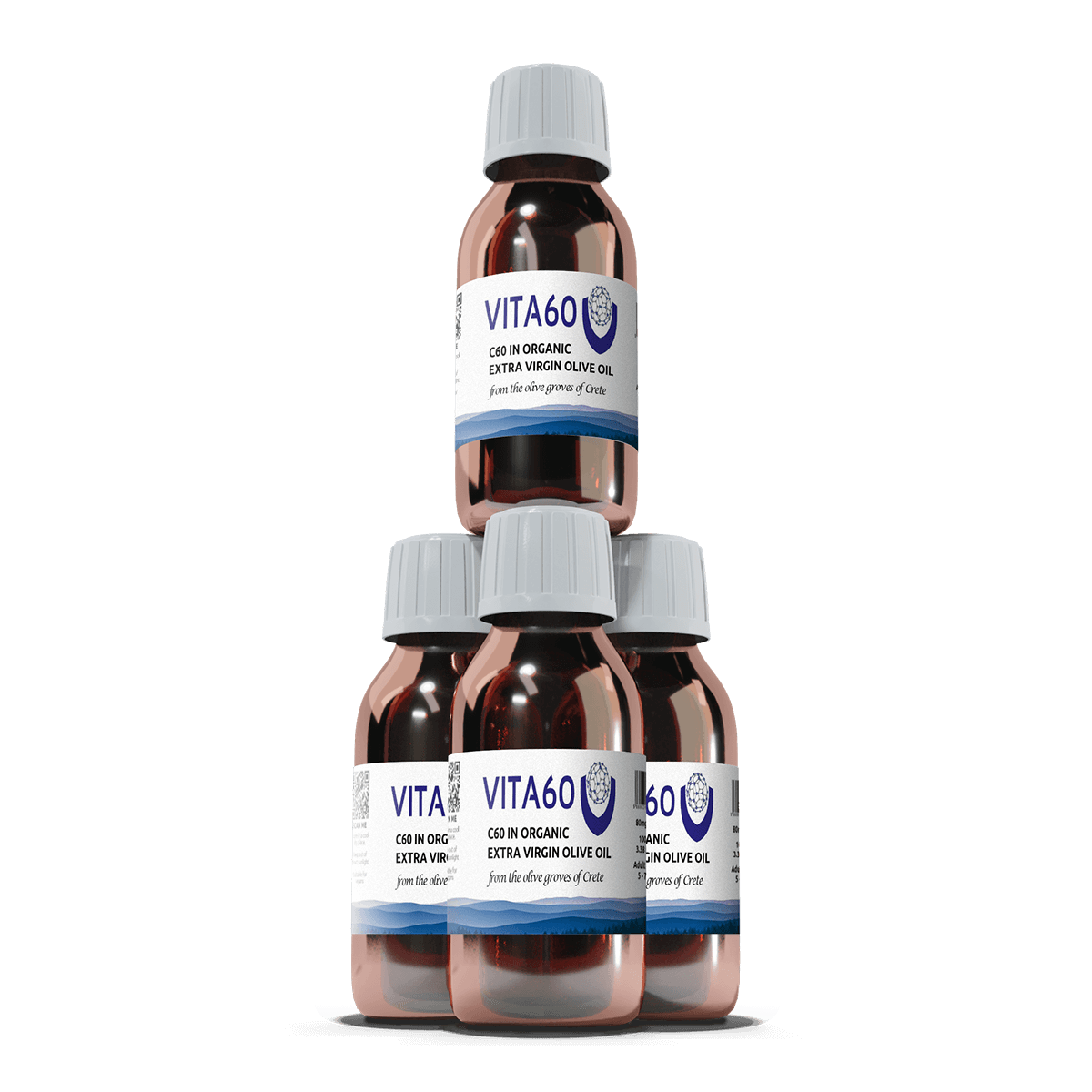4 bottles C60 olive oil