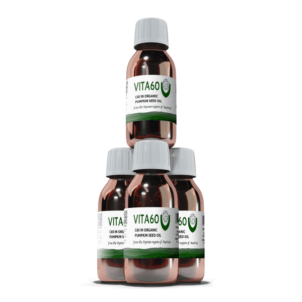 4 bottles C60 pumpkin seed oil